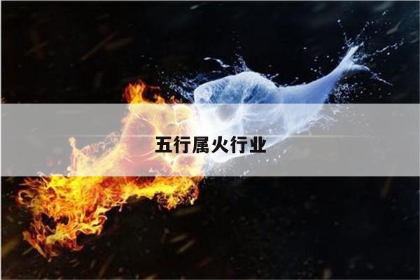 五行属火行业