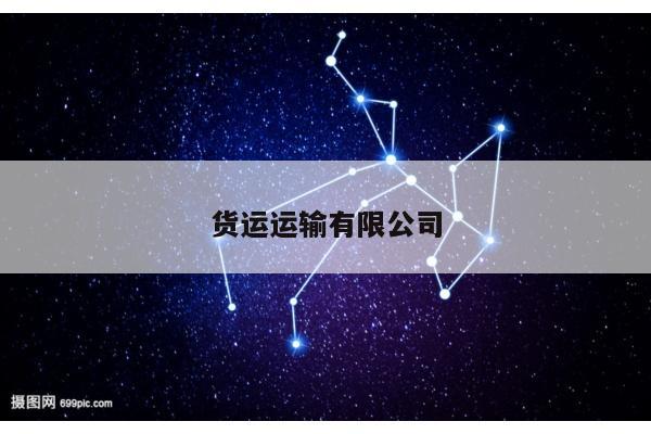 货运运输有限公司